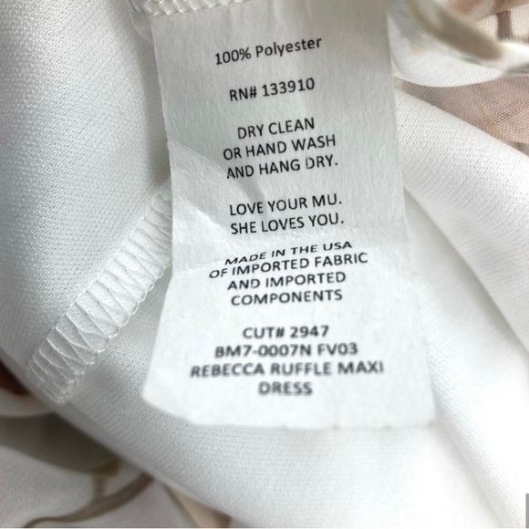 SHOW ME YOUR MUMU Rebecca Ruffle Chiffon Floral Print Maxi Dress - Picture 3 of 9